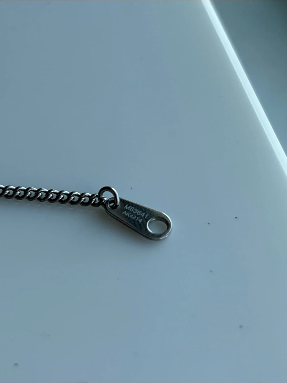 Louis Vuitton Black and Silver Pendant Necklace